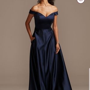 Navy Blue bridesmaid dress